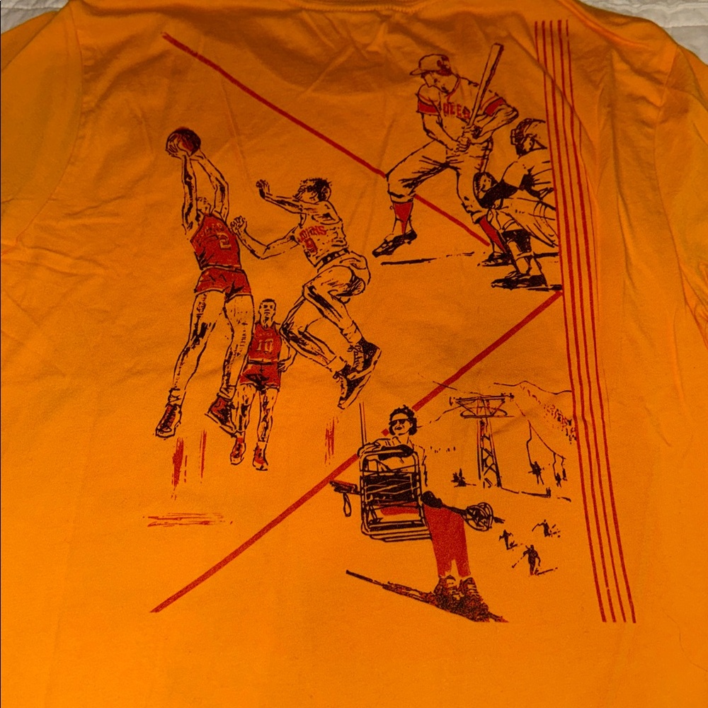 BELLA + CANVAS Pee Chee Theme Mens 100% Cotton Tee Size M - Picture 6 of 6